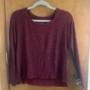 Semi cropped burgundy sweater